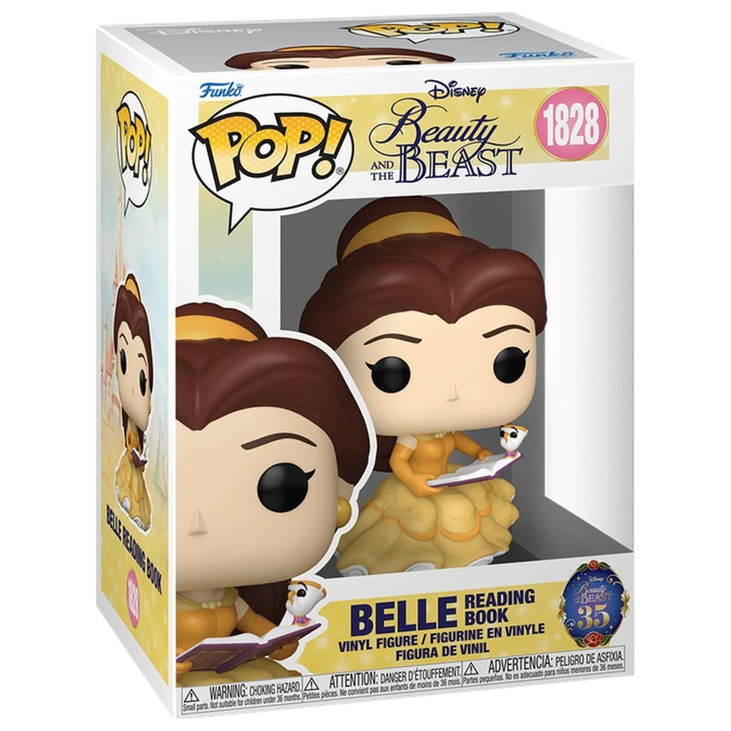 Funko POP Figur Disney Beauty and the Beast Belle Reading Book Produktfoto