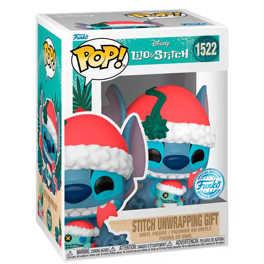 Funko POP Figur Disney Lilo & Stitch - Stitch Unwrapping Gift Produktfoto