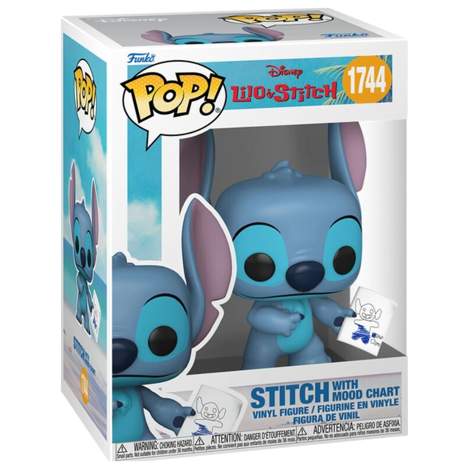 Funko POP Figur Disney Lilo & Stitch - Stitch mit Stimmungsdiagramm Produktfoto