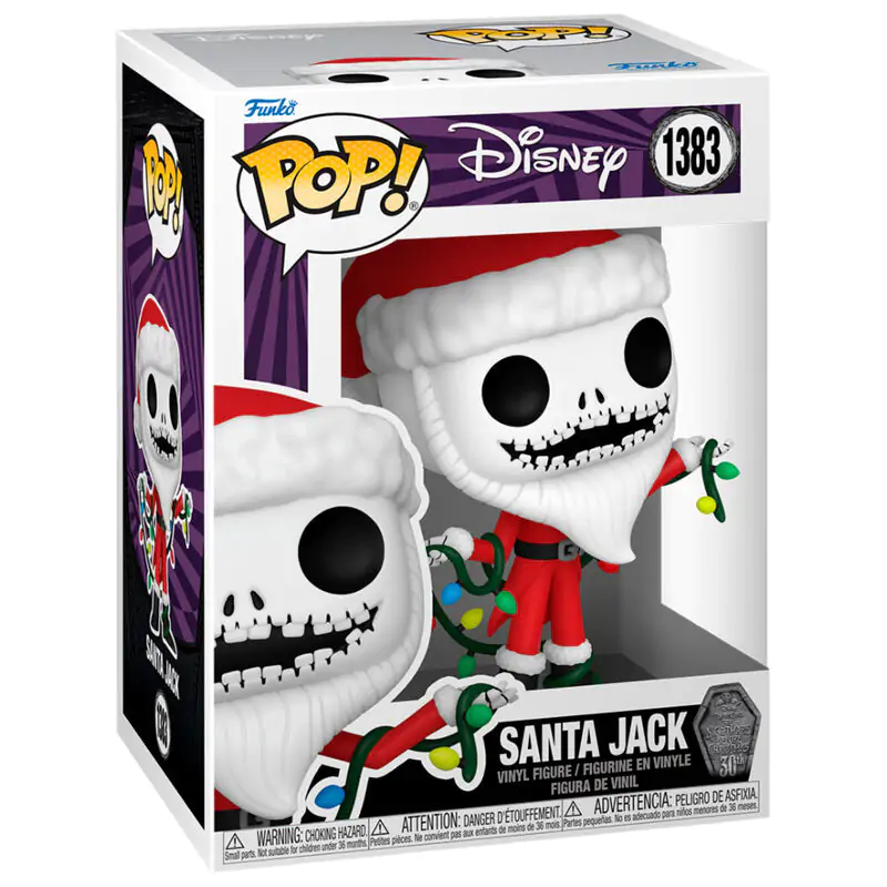 POP Figur Disney Nightmare Before Christmas 30th Anniversary Santa Jack termékfotó