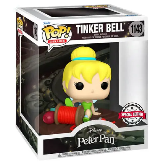 Peter Pan POP! Deluxe Vinyl Figur Tinker Bell on Spool 9 cm termékfotó