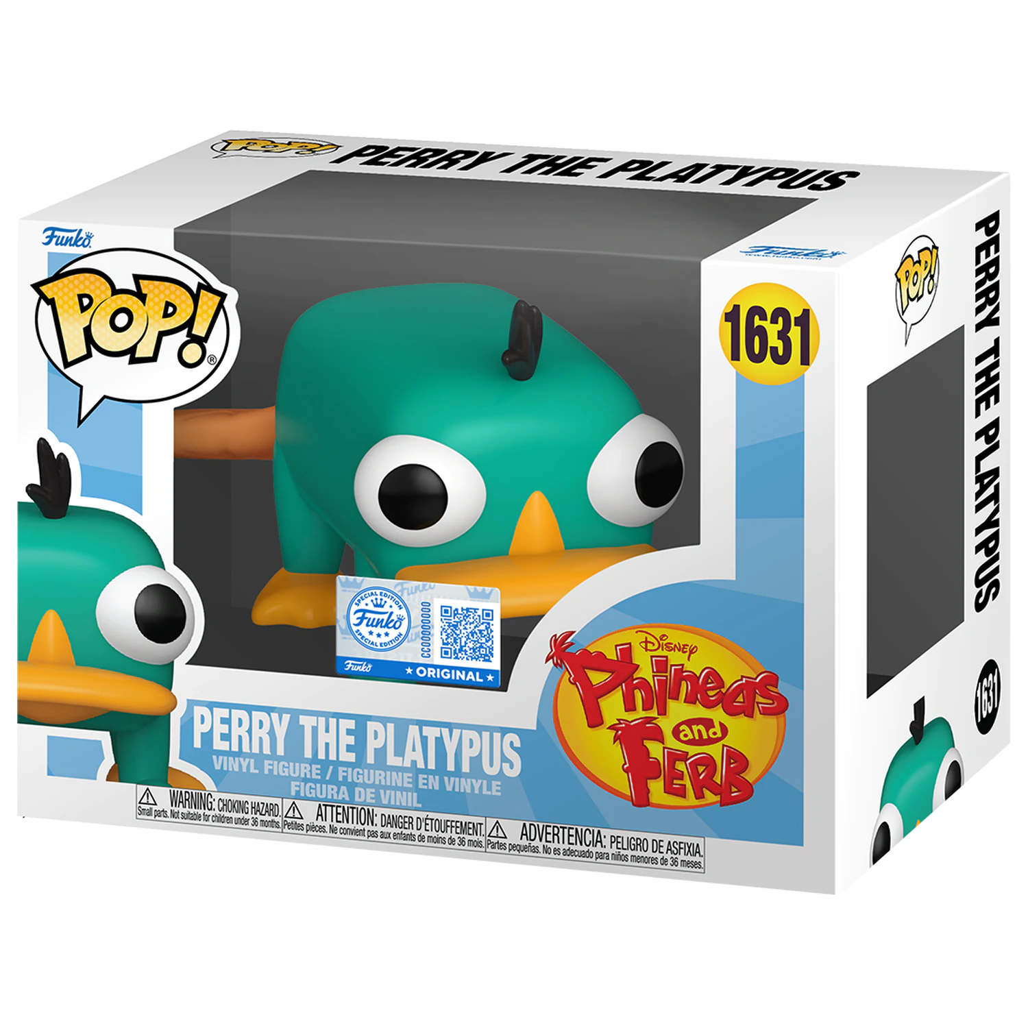 Funko POP Figur Disney Phineas and Ferb Perry the Platypus Produktfoto