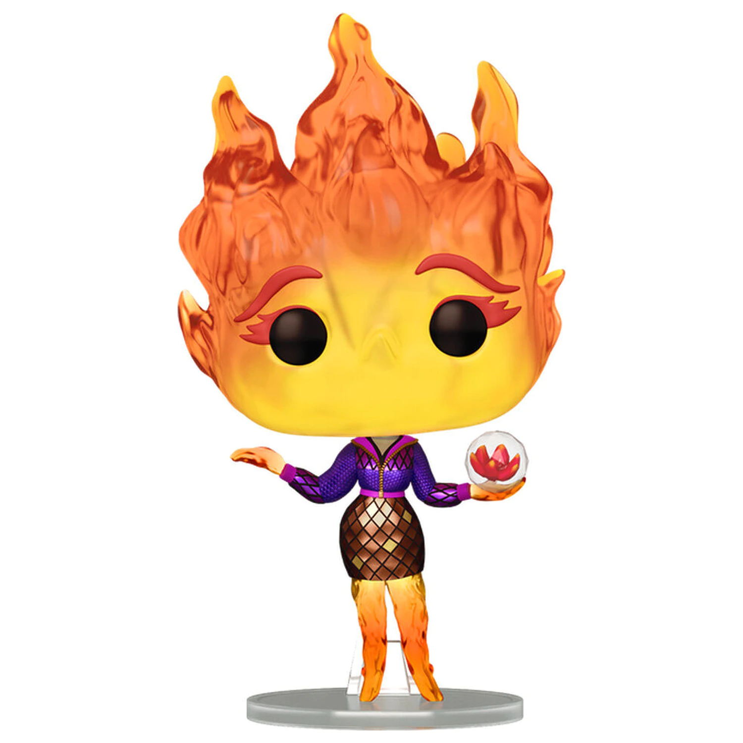 Funko POP Figur Disney Pixar Elemental Ember Lumen mit Vivisteria Blume Produktfoto