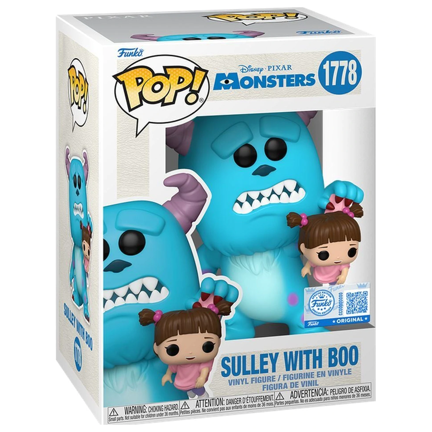 Funko POP Figur Disney Pixar Monsters Inc Sulley mit Boo Exclusive Produktfoto