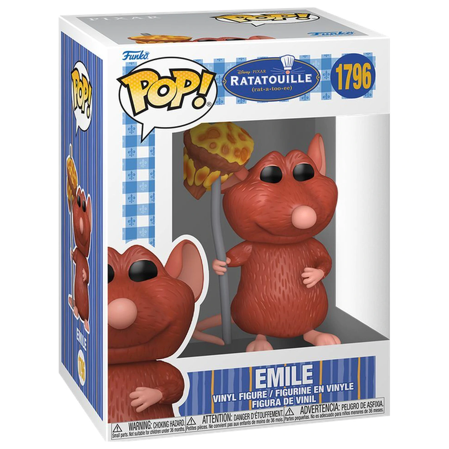 Funko POP Figur Disney Pixar Ratatouille Emile with Mushroom Produktfoto