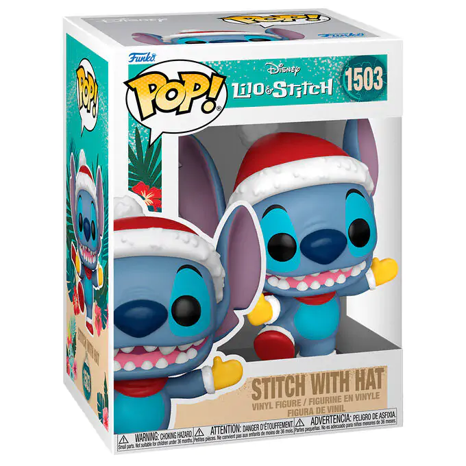 Funko POP Figur Disney Stitch with Santa Hat termékfotó