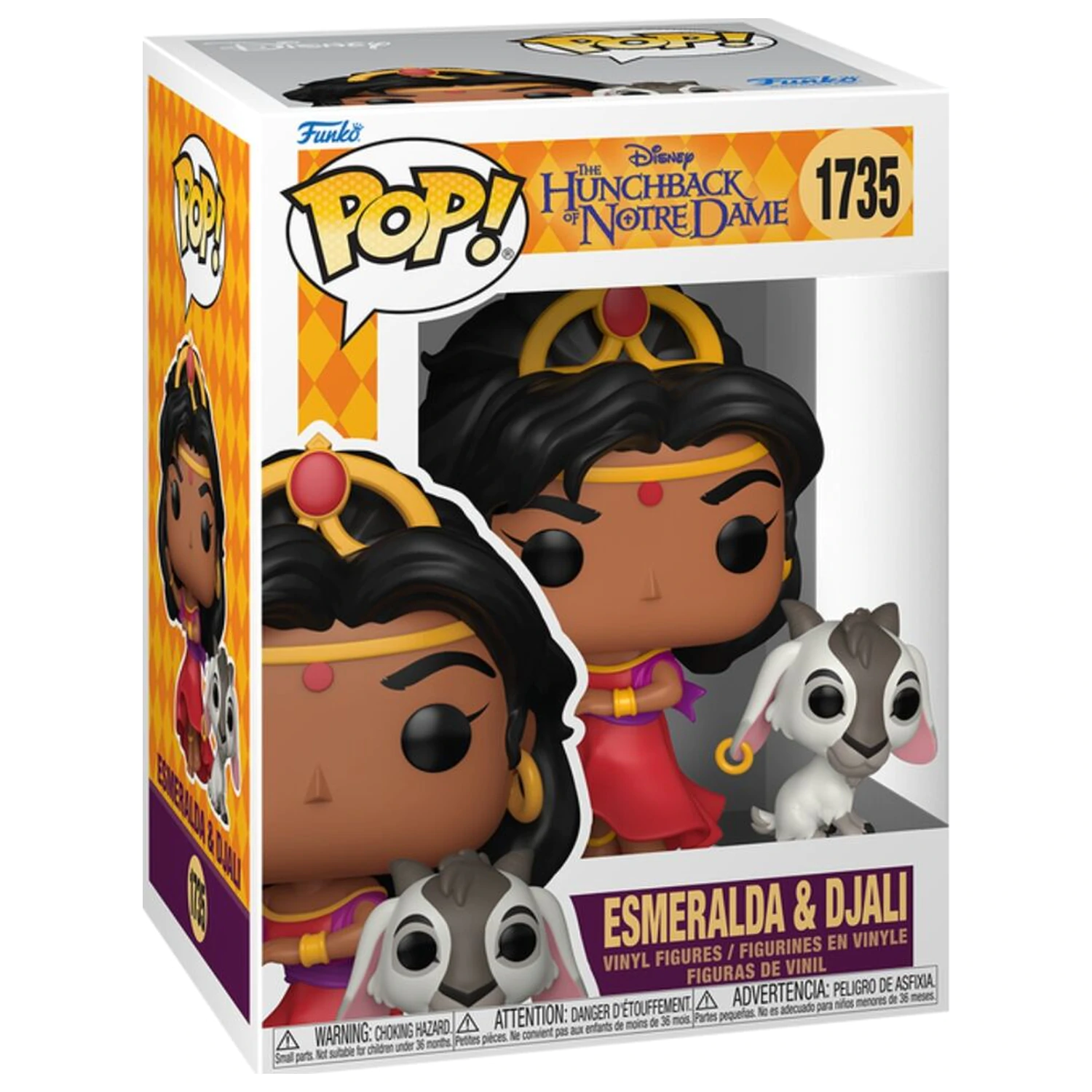 Funko POP Figur Disney the Hunchback of Notre Dame Esmeralda & Djali Produktfoto