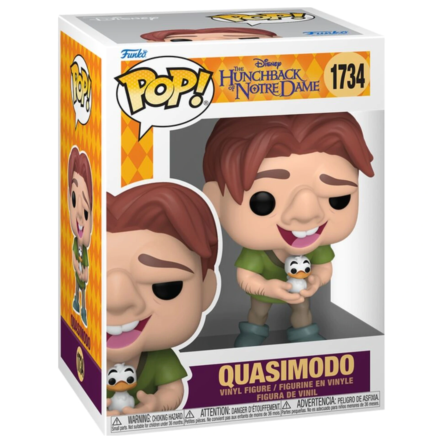 Funko POP Figur Disney The Hunchback of Notre Dame Quasimodo with Bird Produktfoto