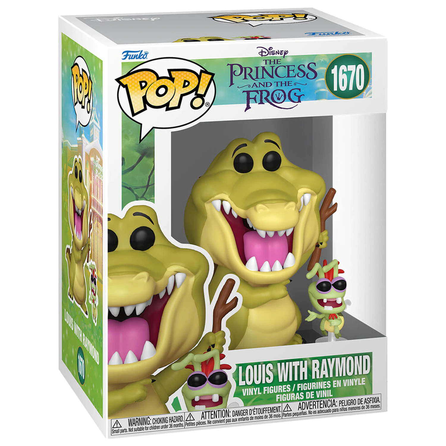 Funko POP Figur Disney The Princess and the Frog Louis mit Raymond Produktfoto