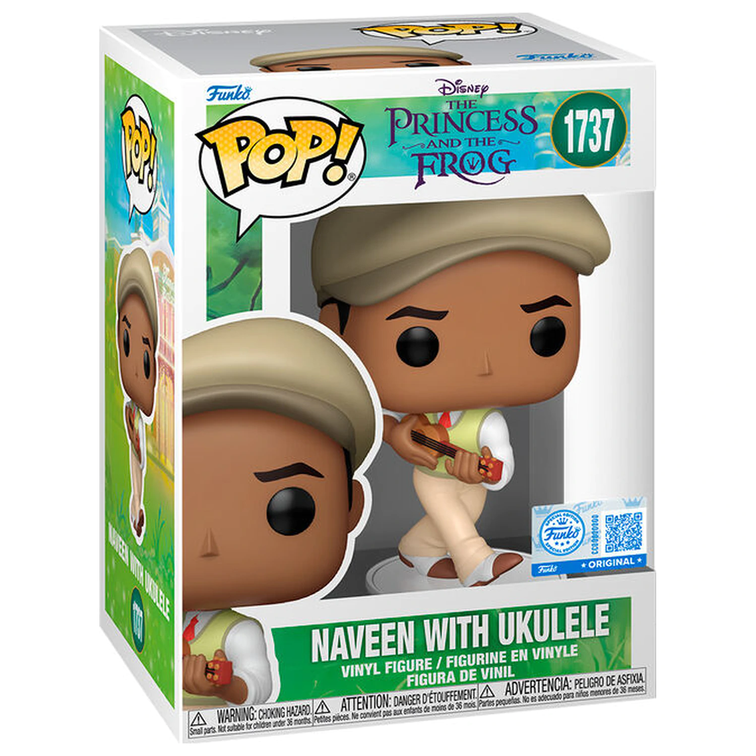 Funko POP Figur Disney The Princess and the Frog Naveen with Ukulele Produktfoto