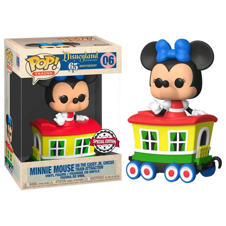 Disneyland Resort POP! Disney Train Cart Vinyl Figur Minnie Mouse on the Casey Jr. Circus Train Attraction 9 cm termékfotó