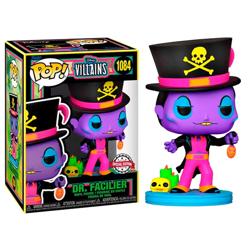 Disney Villains POP! Vinyl Figur Dr. Facillier (Blacklight) 9 cm termékfotó