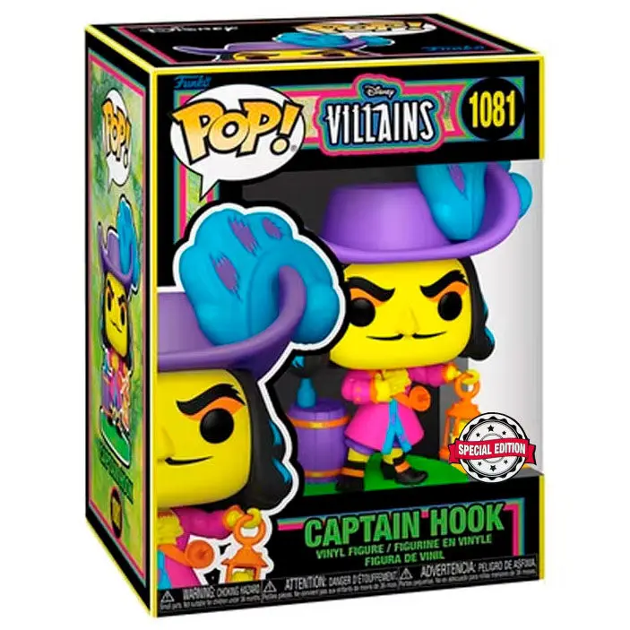 Disney Villains POP! Vinyl Figur Hook (Blacklight) 9 cm termékfotó