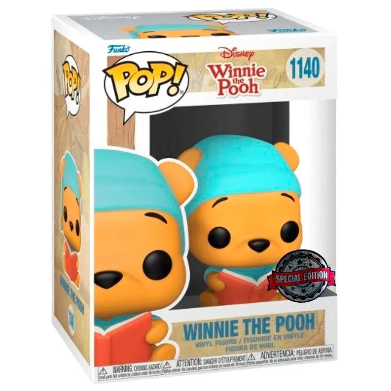 POP Figur Disney Winnie - Winnie Reading Book Exclusive termékfotó