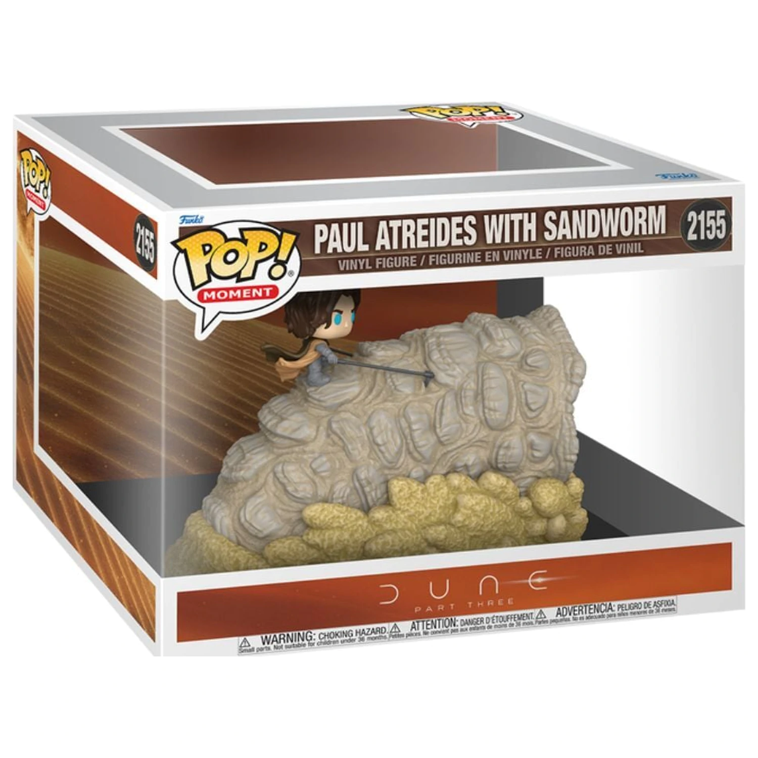 Funko POP Figur Dune Part Three Moment Paul Atreides mit Sandwurm Produktfoto