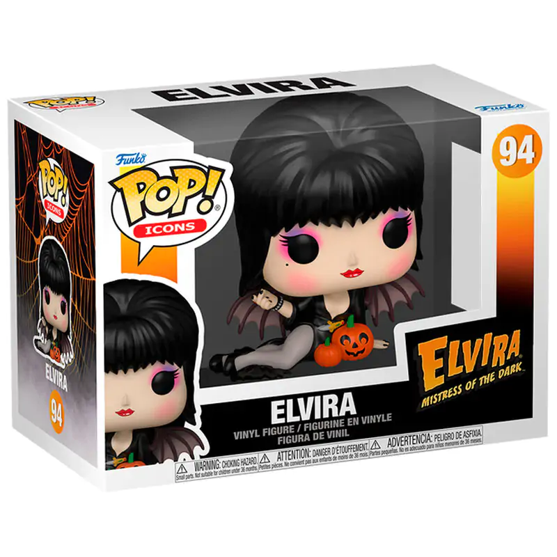 Funko POP! Figur Elvira Mistress of the Dark Elvira mit Kürbissen Produktfoto