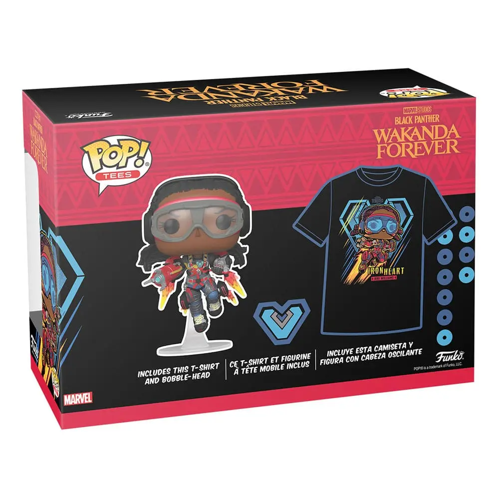 Funko POP Figur &amp; T-Shirt Set Black Panther Legacy Ironheart MK1 (GW) Produktfoto