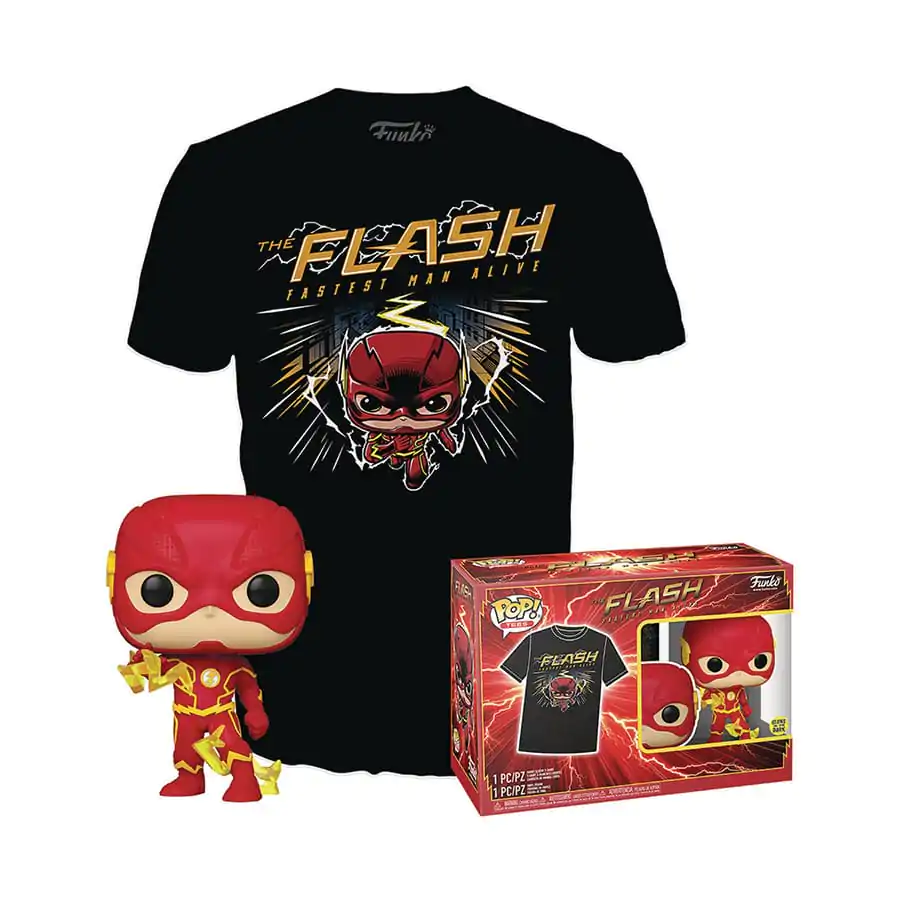 DC Comics POP! & Tee Vinyl Figur & T-Shirt Set The Flash termékfotó