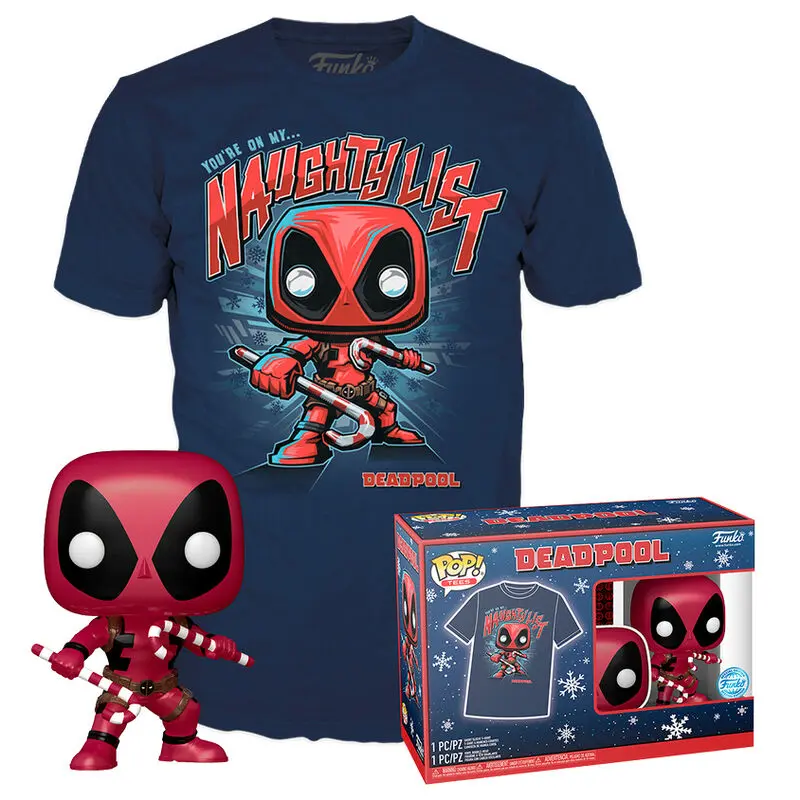 Funko POP! Figur & T-Shirt Set Deadpool termékfotó