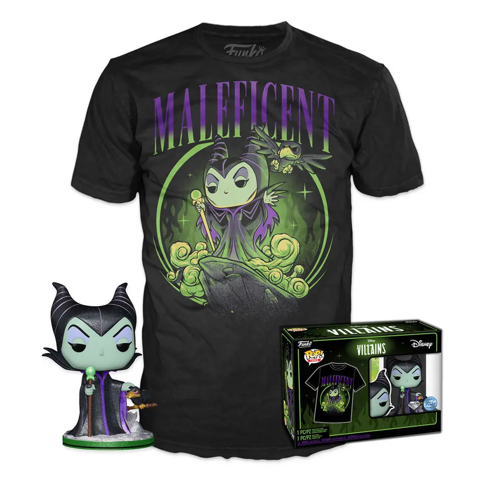 Funko POP! Figur & T-Shirt Set Disney Villains: Maleficent termékfotó