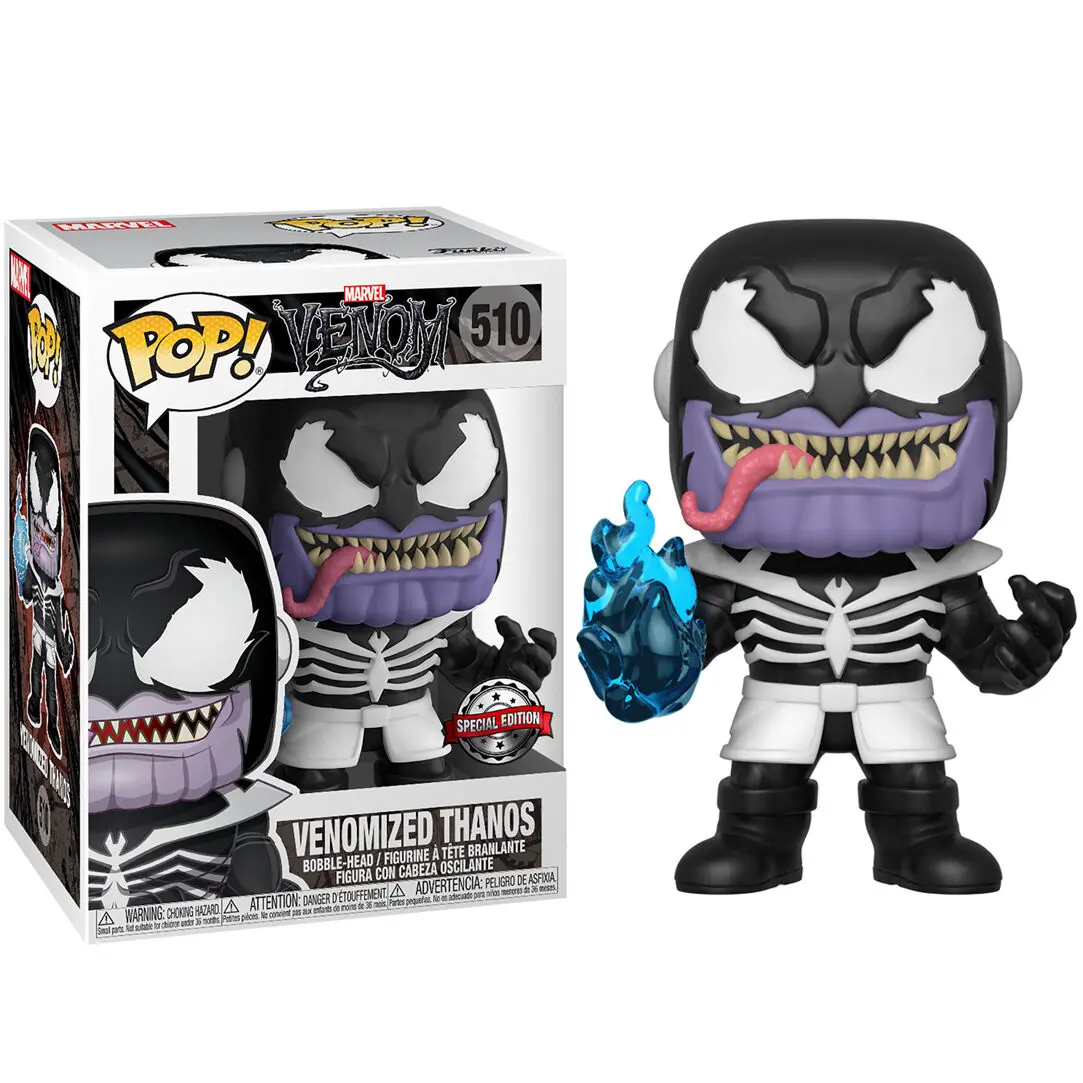 Funko POP Figur & T-Shirt Set Marvel Venom Venomized Thanos Exkluzív termékfotó