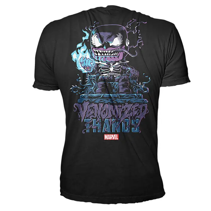 Funko POP Figur & T-Shirt Set Marvel Venom Venomized Thanos Exkluzív termékfotó