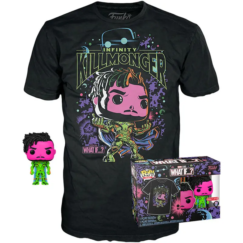 Funko POP Figur & T-Shirt Set Marvel What if Killmonger termékfotó