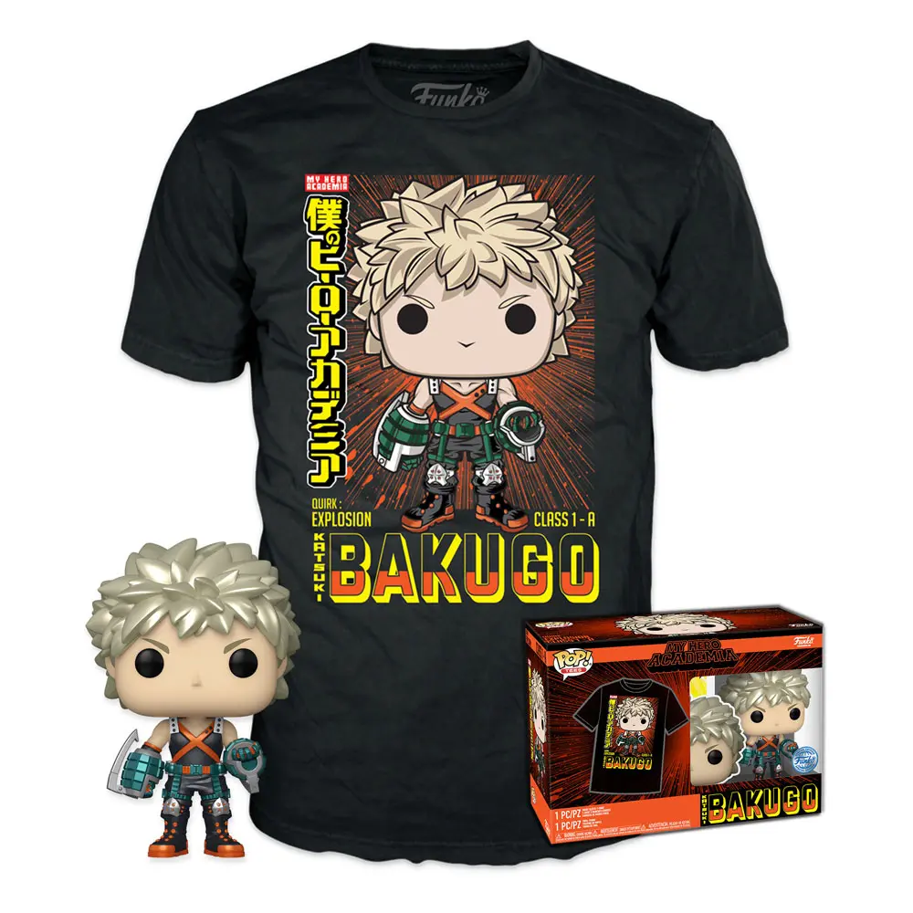 Funko POP! Figur & T-Shirt Set My Hero Academia Katsuki Bakugo (MT) termékfotó