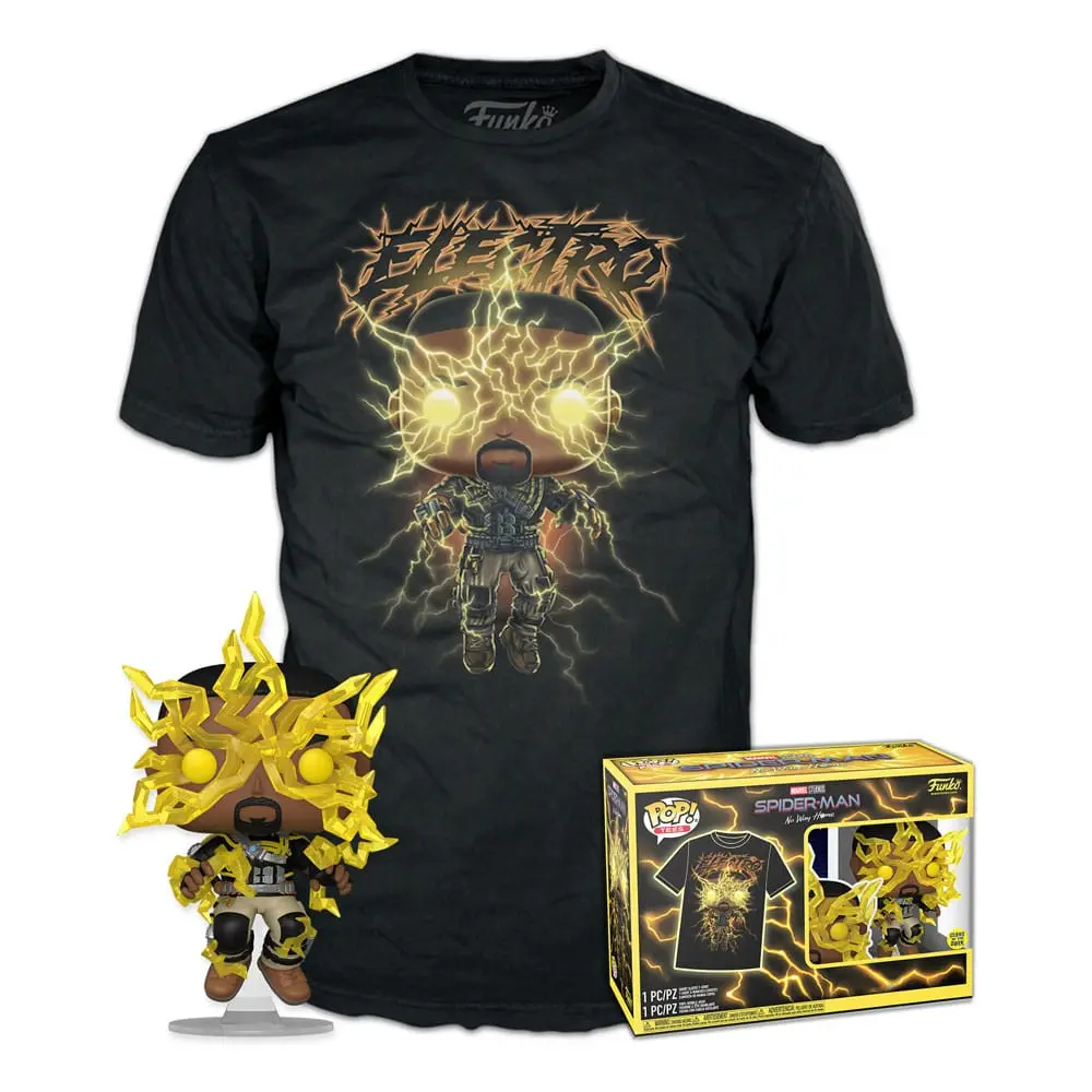 Funko POP! Figur &amp; T-Shirt Set Spider-Man: No Way Home Electro (GW) Produktfoto