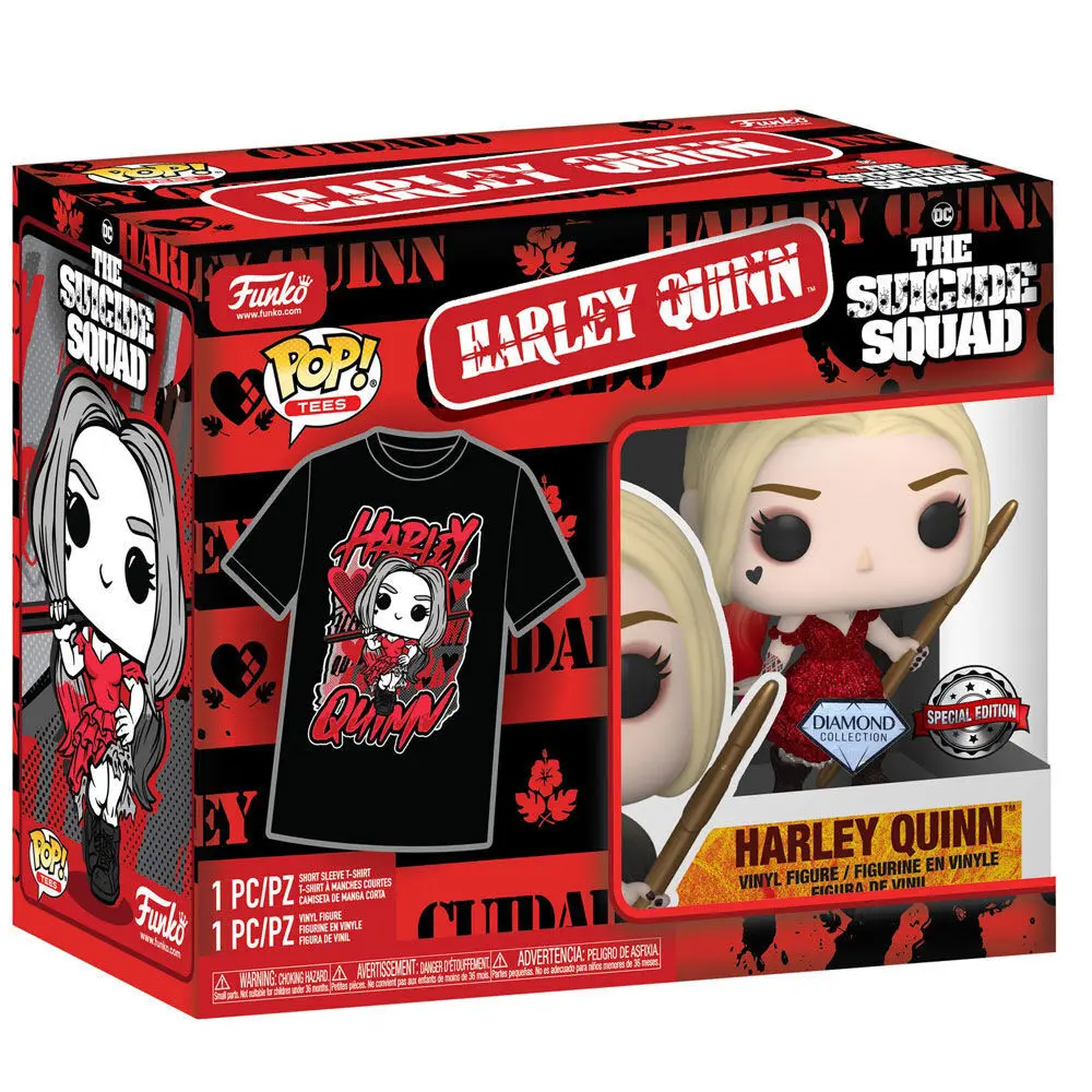 Funko POP! Figur & T-Shirt Set Suicide Squad 2 Harley Quinn termékfotó
