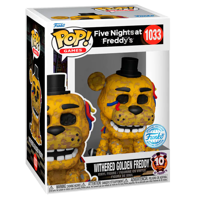 Funko POP Figur Five Night at Freddys Withered Golden Freddy Exclusive termékfotó