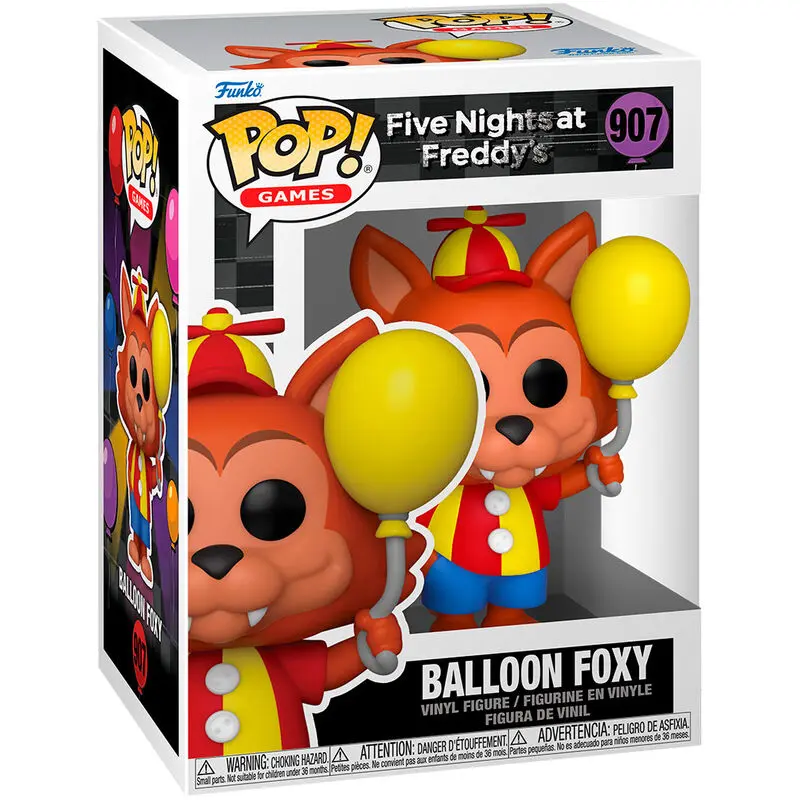 Five Nights at Freddy's Security Breach POP! Games Vinyl Figur Balloon Foxy 9 cm termékfotó