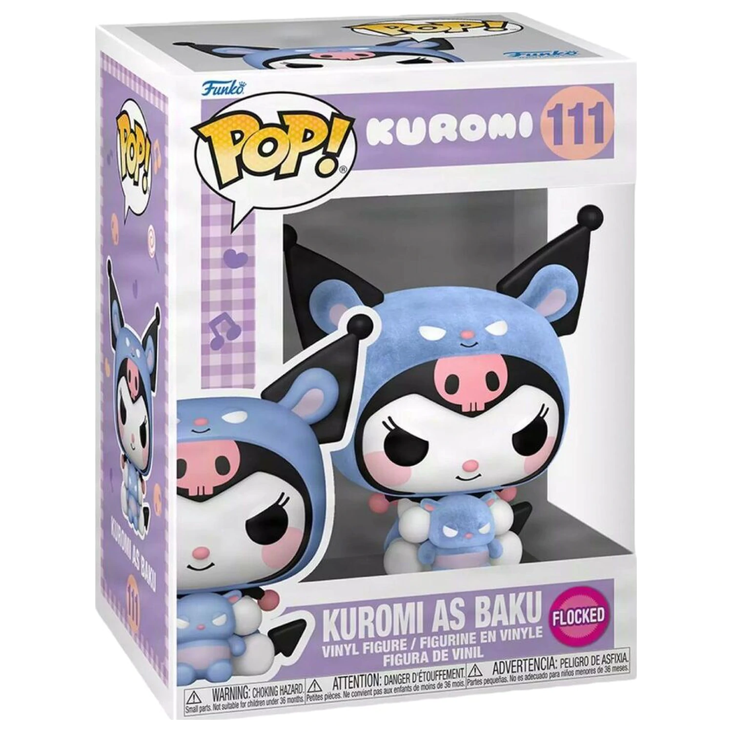 Funko POP Figur Hello Kitty Kuromi As Baku Beflockt Produktfoto