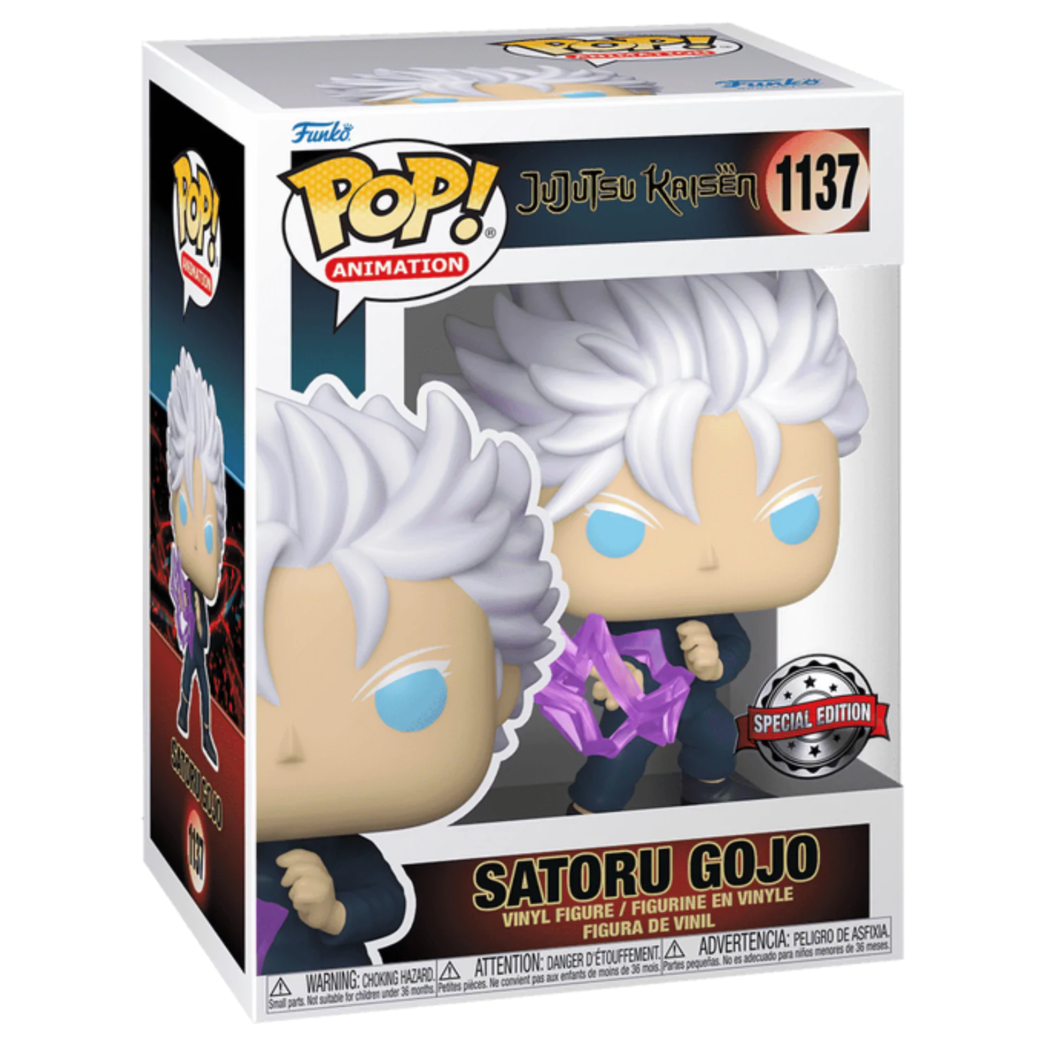 POP Figur Jujutsu Kaisen Satoru Gojo Exclusive Produktfoto