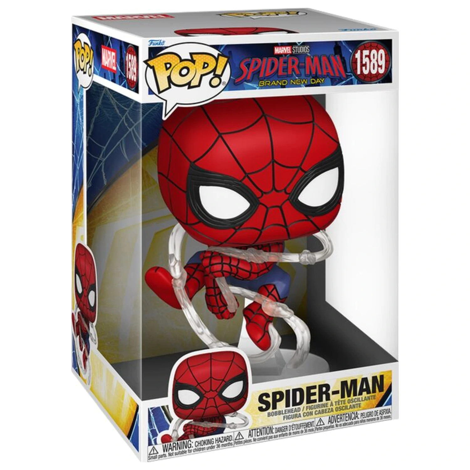 Funko POP Figur Jumbo Marvel Spider-Man Brand New Day Spider-Man Produktfoto