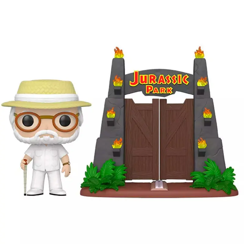 Jurassic Park POP! Town Vinyl Figur John Hammond with Gates 9 cm Produktfoto