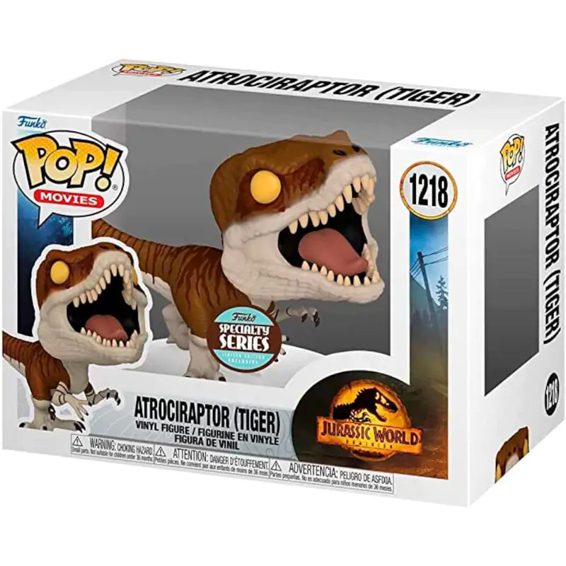 POP Figur Jurassic World 3 Atrociraptor Tiger Exclusive termékfotó