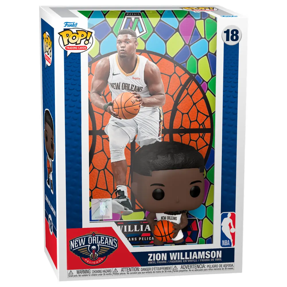 NBA POP! Trading Cards Vinyl Figur Zion Williamson (Mosaic) 9 cm Produktfoto
