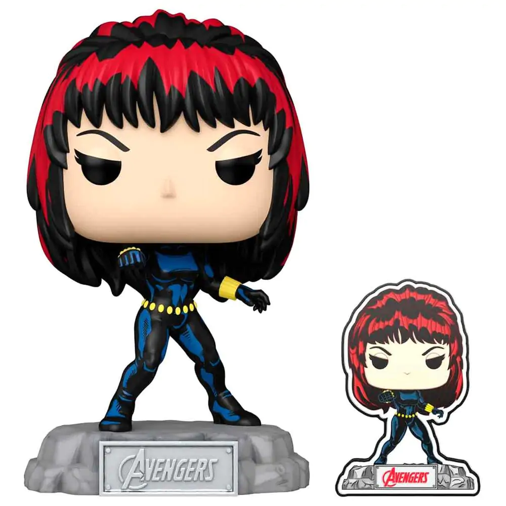 Funko POP Figur Marvel Avengers 60th Anniversary Comic Black Widow with Pin Exclusive termékfotó