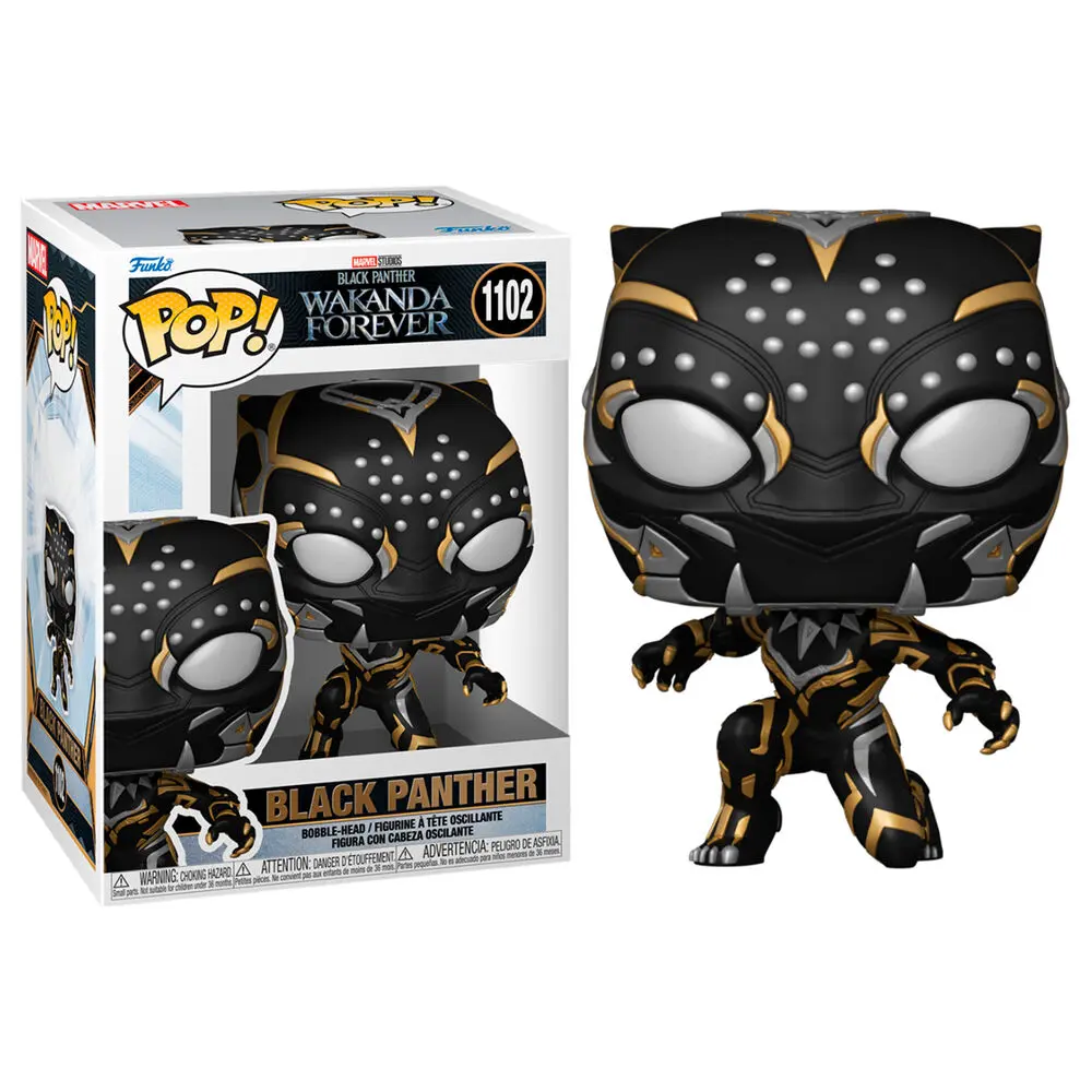 Black Panther: Wakanda Forever POP! Marvel Vinyl Figur Black Panther 9 cm termékfotó