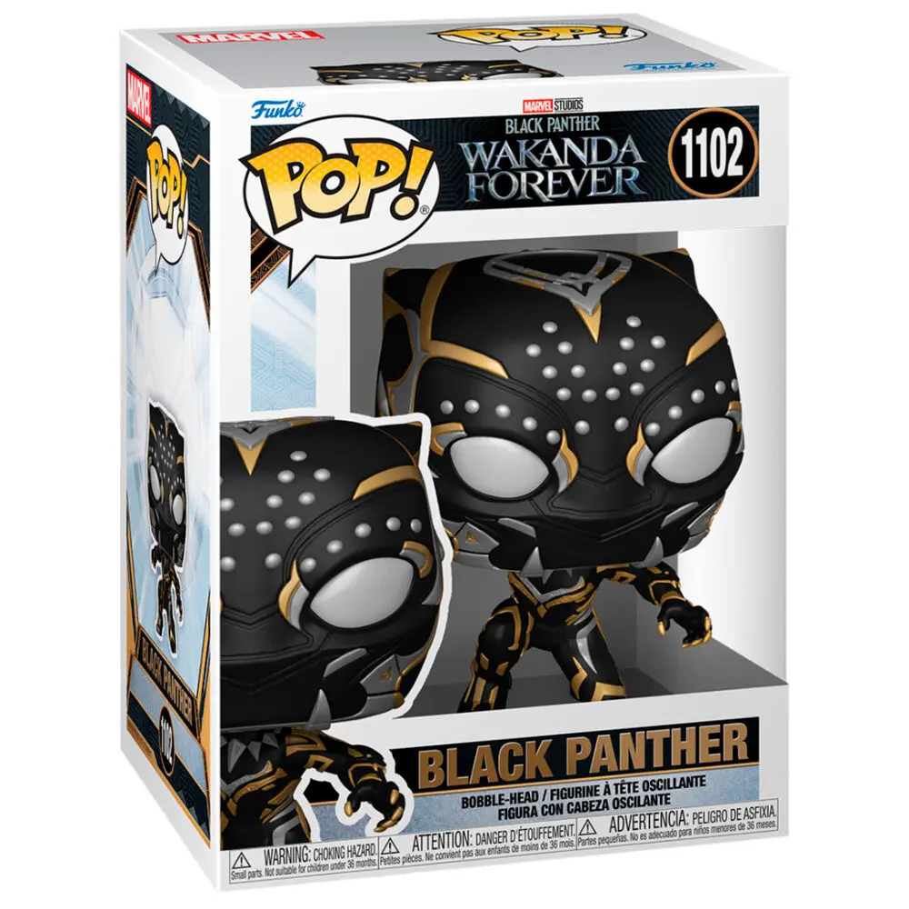 Black Panther: Wakanda Forever POP! Marvel Vinyl Figur Black Panther 9 cm termékfotó