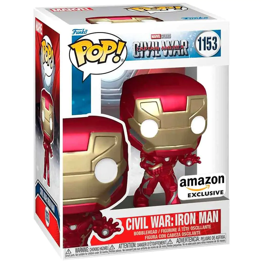 Funko POP Figur Marvel Civil War Captain America - Civil War Iron Man Exclusive termékfotó