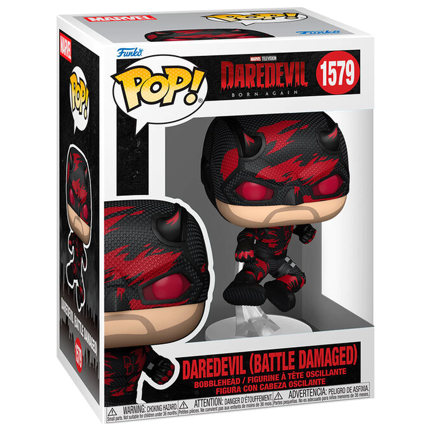 Funko POP Figur Marvel Daredevil Born Again Daredevil Battle Damaged Produktfoto