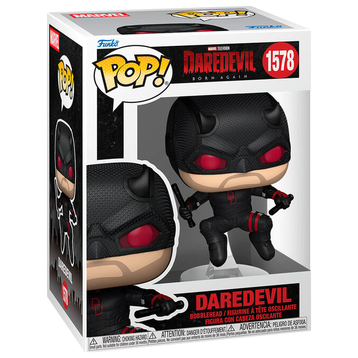 Funko POP Figur Marvel Daredevil Born Again Daredevil Black Suit Produktfoto