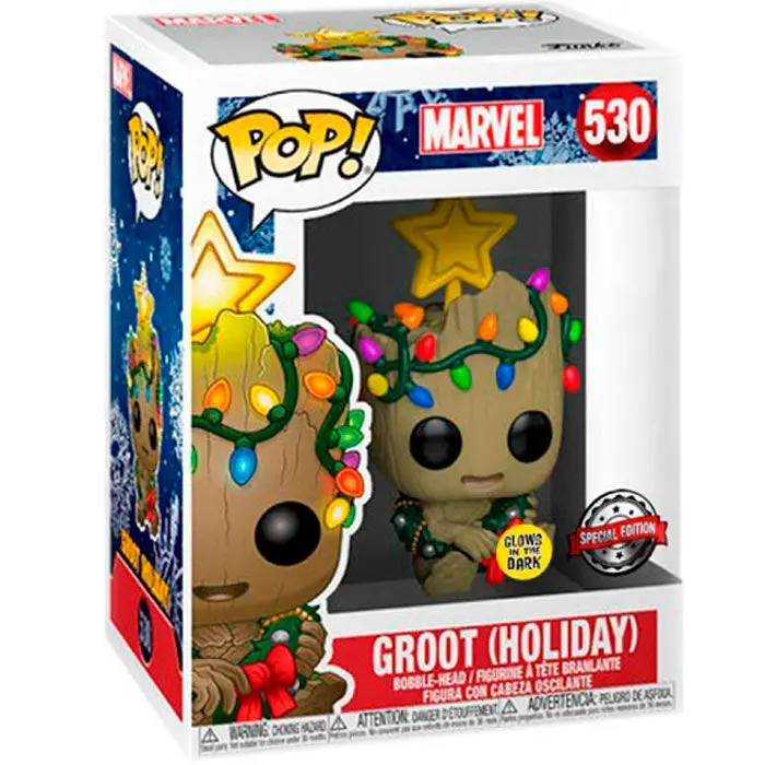 POP Figur Marvel POP Marvel Groot Holiday Christmas Exclusive Produktfoto