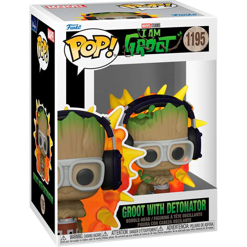 Ich bin Groot POP! Vinyl Figur Groot w/ detonator 9 cm termékfotó