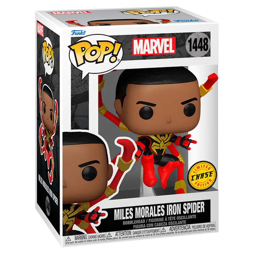 Funko POP Figur Marvel Miles Morales Iron Spider Chase Produktfoto