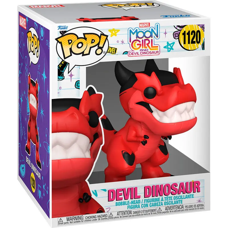 Moon Girl & Devil Dino Super Größed POP! Vinyl Figur Devil Dino 15 cm termékfotó