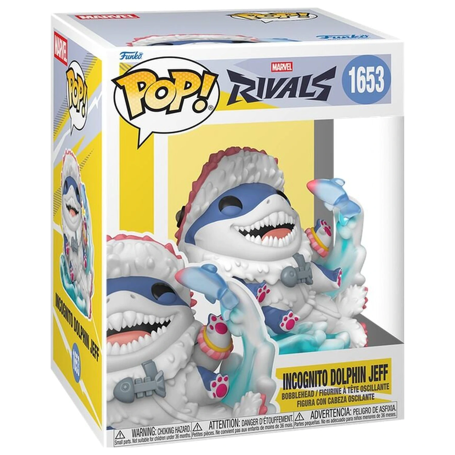 Funko POP Figur Premium Marvel Rivals Incognito Dolphin Jeff Produktfoto