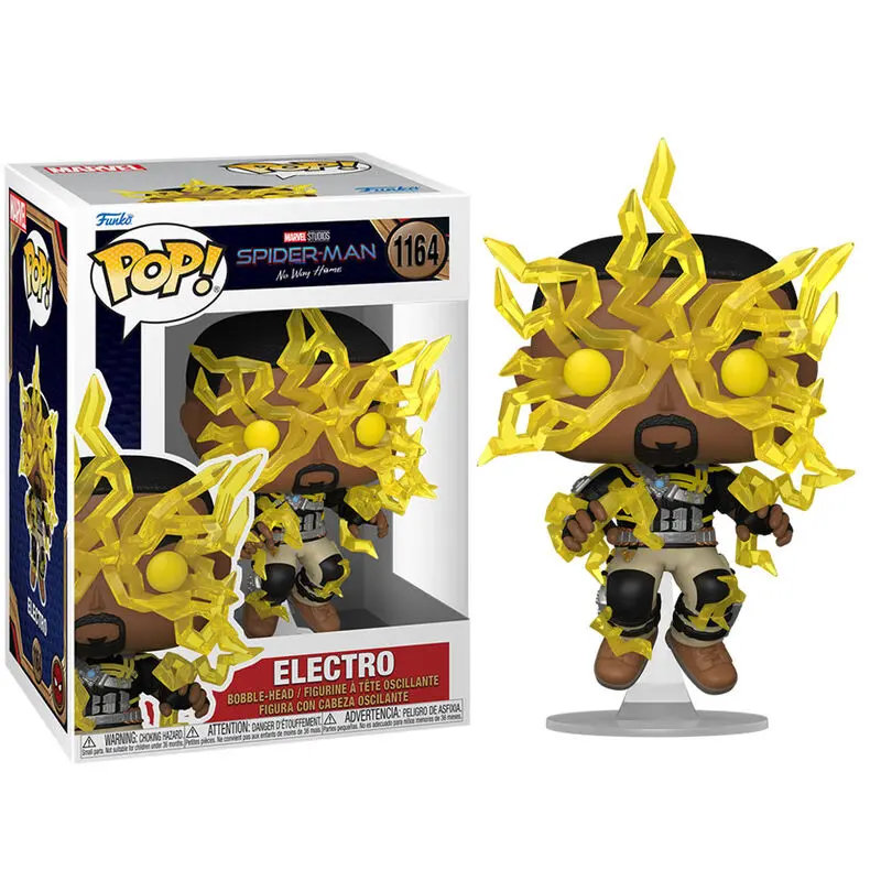 Spider-Man: No Way Home POP! Marvel Vinyl Figur Electro 9 cm Produktfoto